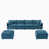 Chenille bleu est en rupture de stock