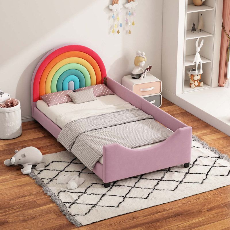 Lit de jour simple rembourré Rainbow