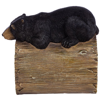 Gutter Guardians Black Bear Downspout Statue
