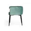 Chaise avec accoudoirs en tissu vert clair Templeman