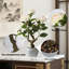 20" Artificial Camellia Tree With Realistic Flowers, Faux Bonsai Tree In Decorative Pot-372449947