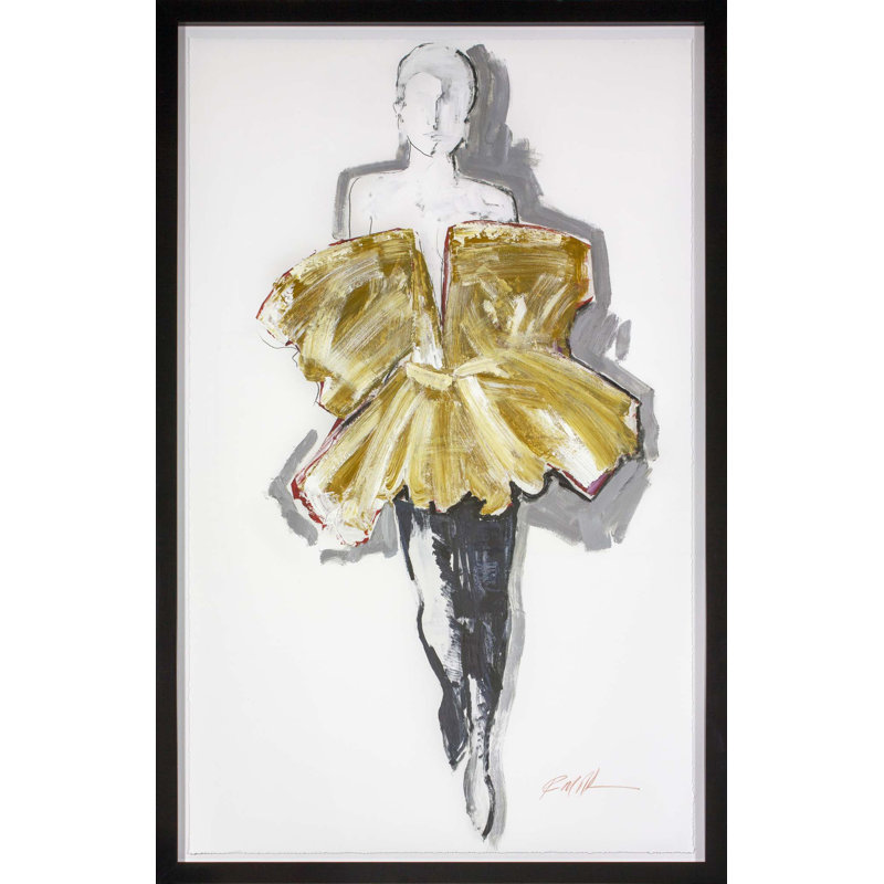 Gold Number Print