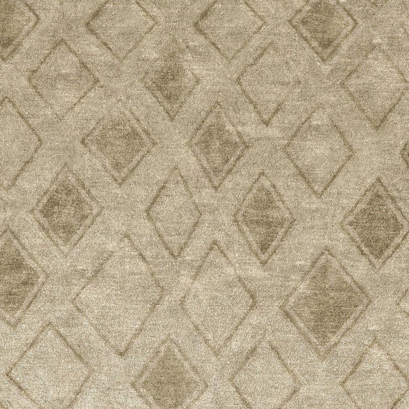 Linen Geometric Area Rug, Rectangle 3' x 5'