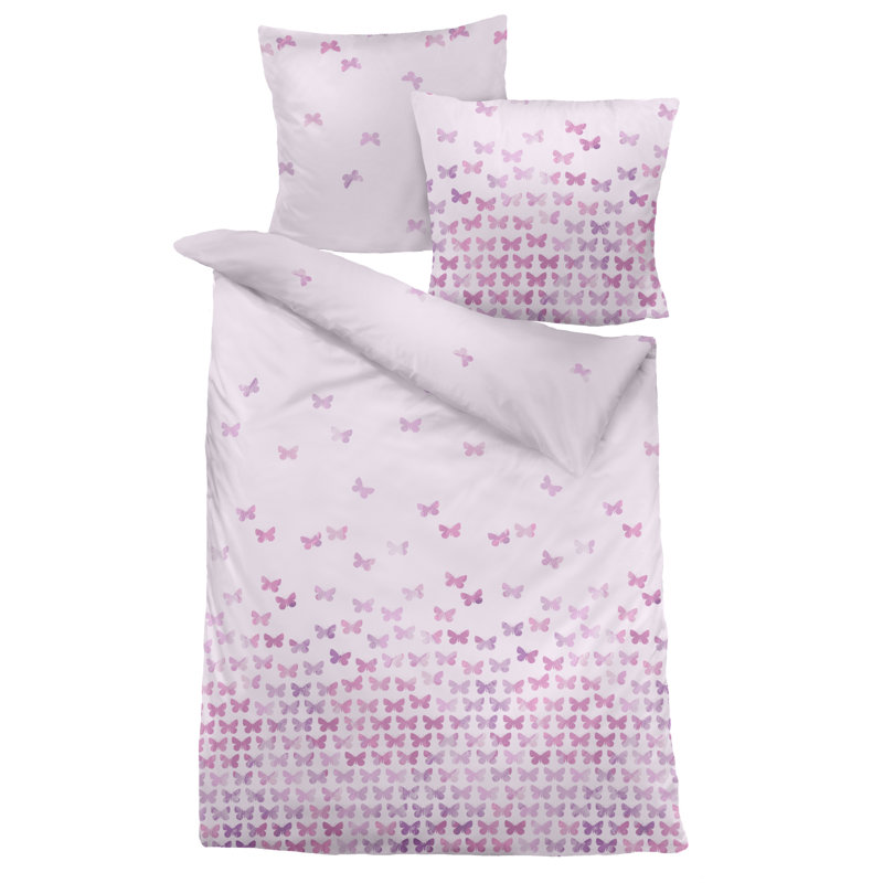 No Pattern Duvet Cover Set with Pillowcases, 155 x 220cm