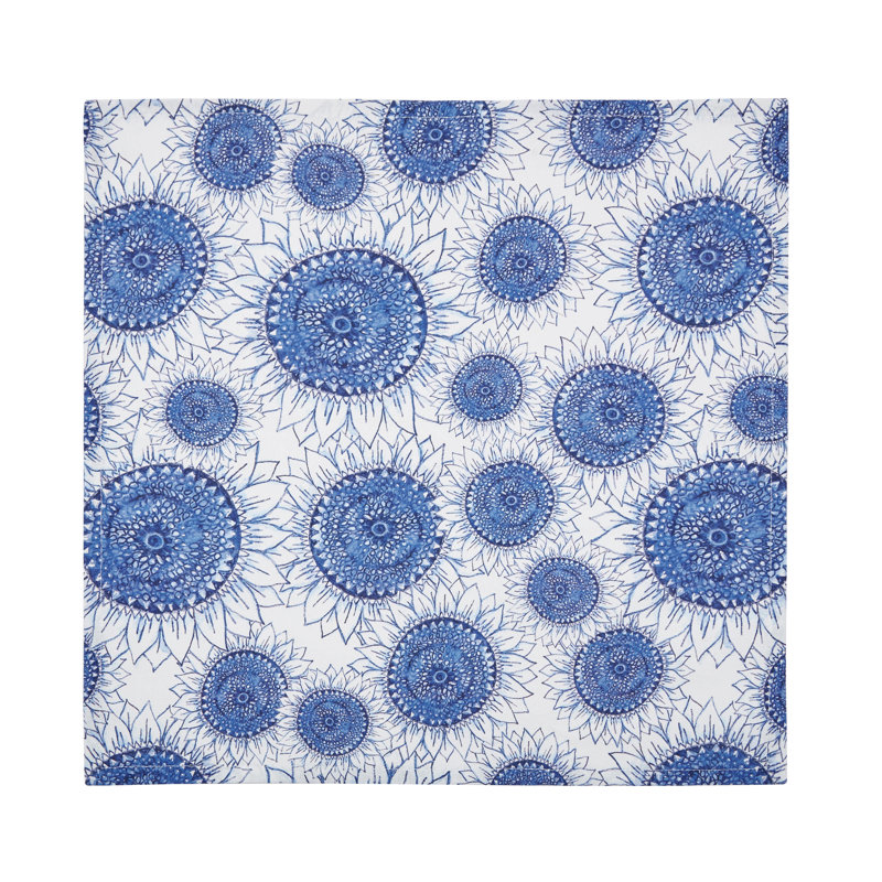 Blue Harvest Sunflower Napkin Set of 6