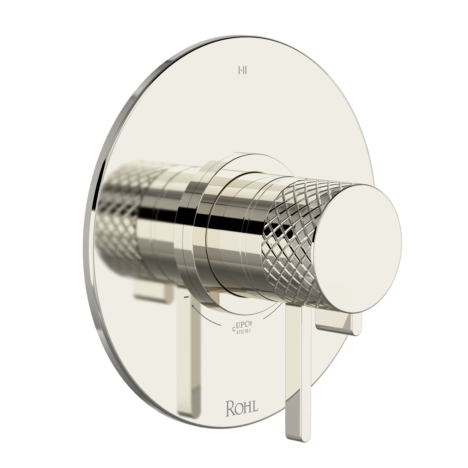 Tenerife 1/2" Therm & Pressure Balance Trim with 3 Functions, Polished Nickel