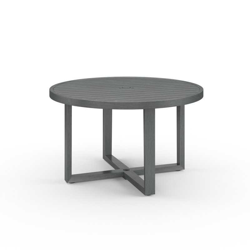 Redondo Outdoor Round Dining Table, 29'' H x 50" W x 60'' L