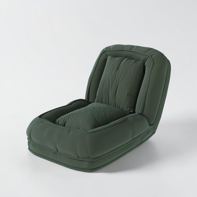 Foldable Upholstered Human Dog Bed With 5 Adjustable Position, Includes 2 Soft Pillows
