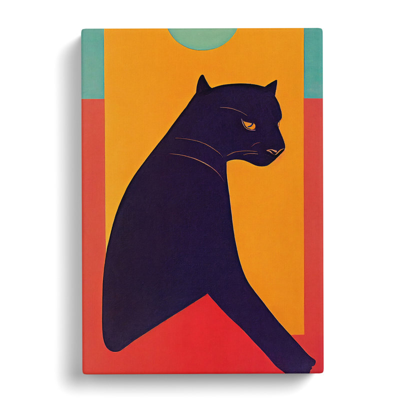 Panther Mid Century - Wrapped Canvas, 76cm H x 50cm W x 3cm D