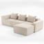 Canapé modulaire en velours côtelé Boneless-18501379