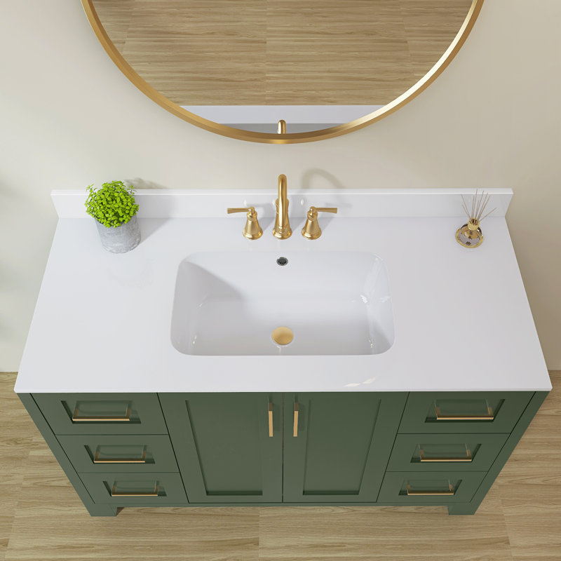 42 po Dosseret de meuble-lavabo Dossier de meuble-lavabo blanc brillant