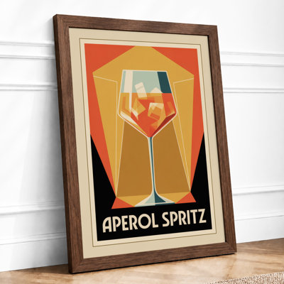 Aperol Spritz Art Deco - Framed Print