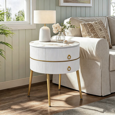 Midwest 21.85" H 2-Drawer End Table