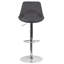Tabouret de bar pivotant à hauteur réglable au gaz contemporain avec coussin de soutien - Tabouret de cuisine-1502587054