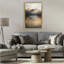 Cadre flottant terre cuite reflet Moody Landscape, design par Petal Prints Design-1487165377-1487165381