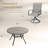 5-Piece Outdoor Patio Dining Set With Swivel Chairs-70059238-70059217