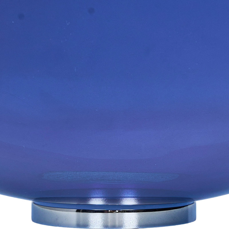 Belfry Bathroom 420 mm L x 420 mm W Tempered Glass Square Sink and Overflow, Blue