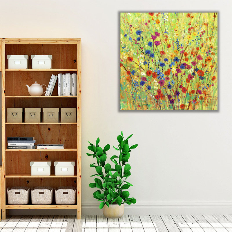 «Wildflower Patch I», reproduction d'art sur toile, H 12 po x l 12 po