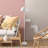 Modern Floor Lamp, White Metal Body, 7.9 in Diameter x 45.3 in Height | 80 CRI LED 5W Light, 8 Hours Duration, On/Off Switch, Elegant Design for Living Room & Bedroom | Stylish & Functional Lighting Solution-188405007