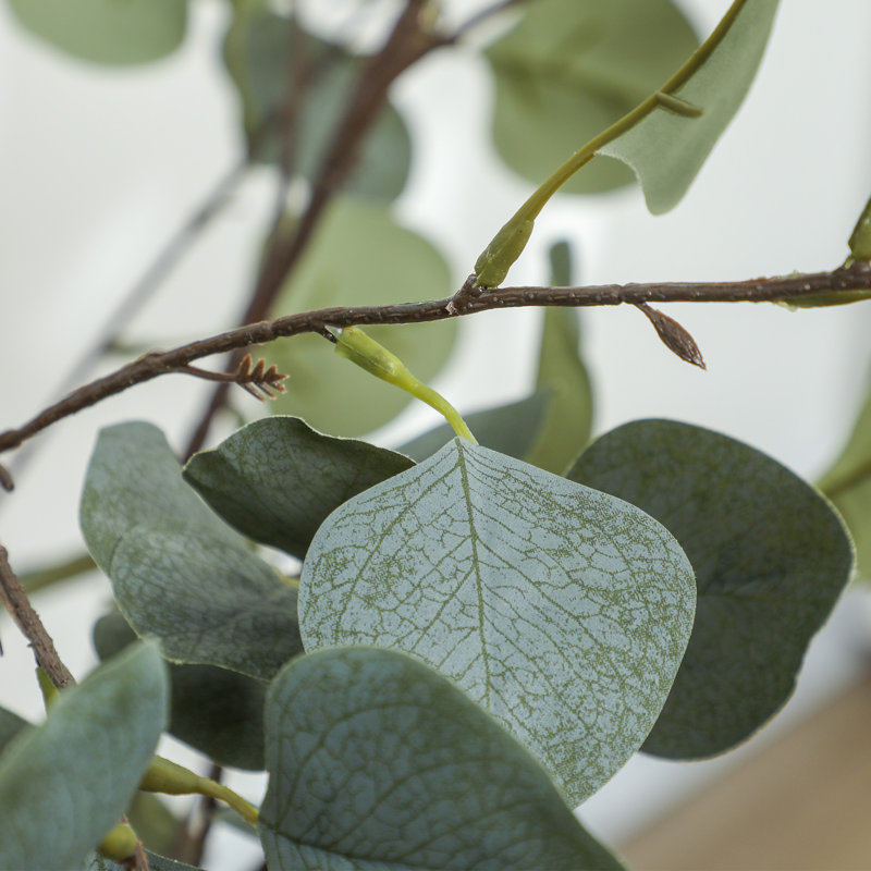 120cm Faux Eucalyptus Plant in Cement Pot