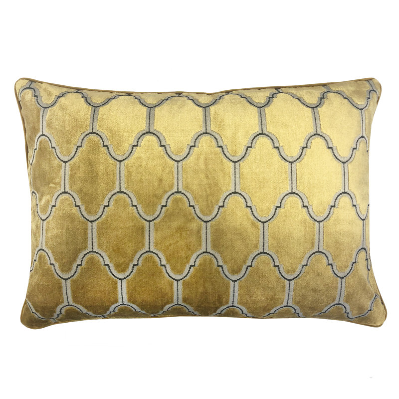 Alaya Rectangular Pillow Cover and Insert, Gold