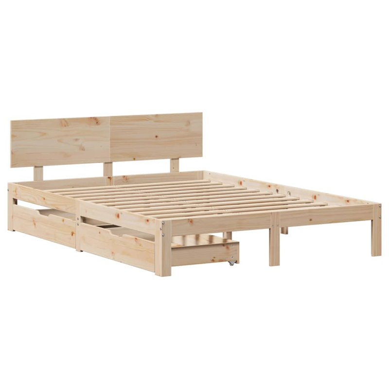 Storage Bed, Brown, Small Double (4')