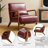 Jabarius Faux Leather Armchair-224800019