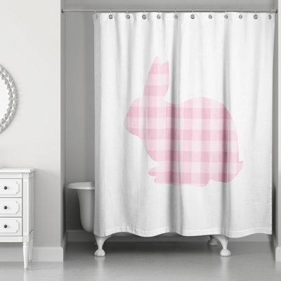 Rideau de douche simple buffalo check Maymie