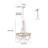 Eardie 4 - Light Dimmable Chandelier