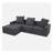Convertible Modular Sectional Sofa Set Popular Microfiber Fabric Compression Sofa-998777889