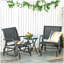 Ensemble de 2 fauteuils oscillants oscillants Outsunny Porch