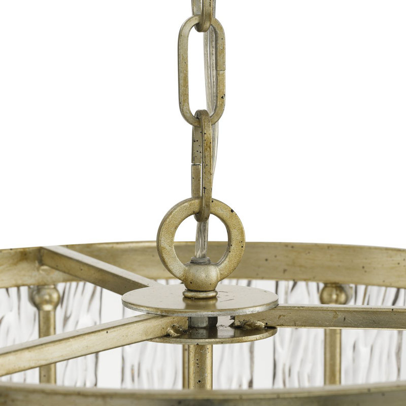 Chevall 3 - Light Drum Pendant, Gilded Silver