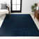 Airidas Solid Low-Pile Navy Rug