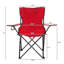 Chaise de camping pliante Glidden Arlmont & Co.-88203779
