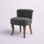 Fauteuil de coiffeuse avec pieds en bois massif Jonna-533703215