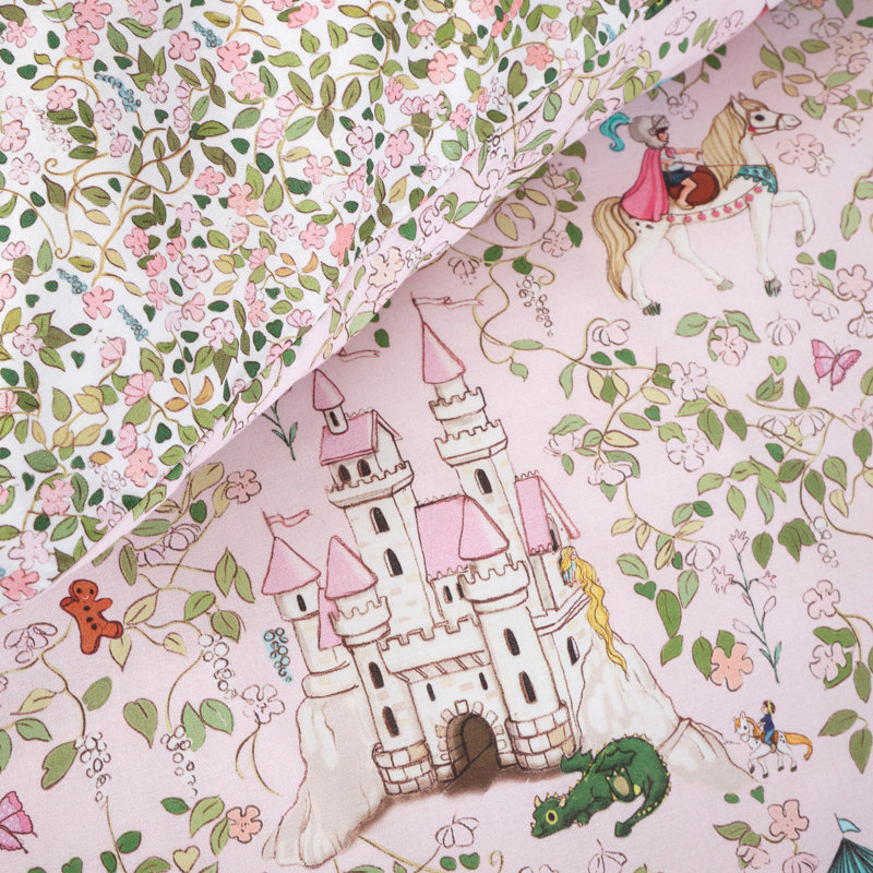 Fairytale Cotton Duvet Cover Set, Toddler Duvet Cover Set + 1 additional Pillowcase