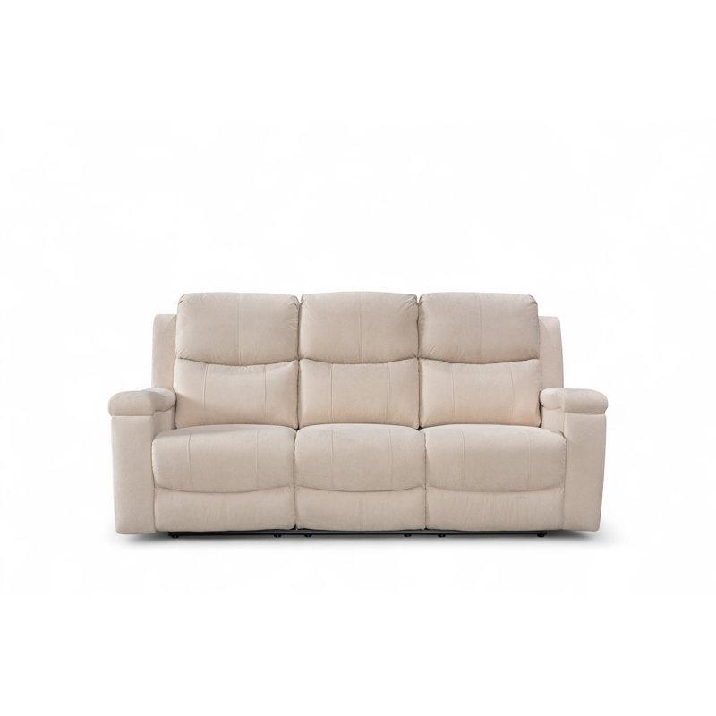 Reclining Sofa, Beige, 3