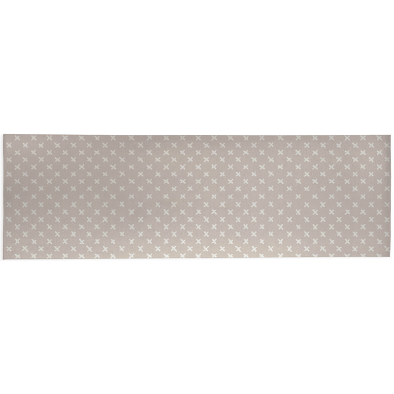 Criss Cross Non-Slip Outdoor Rug, Runner 2'6" x 8'