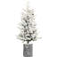 Arbre de Noël avec flocons de Noël 365 avec 70 lumières blanc chaud, base en pot et élément de décoration de table captivant