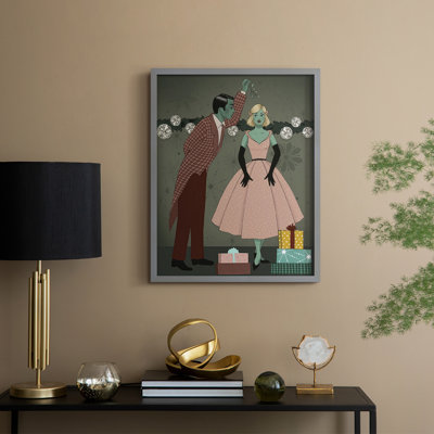 Future Christmas I Framed Print - Solid Wood
