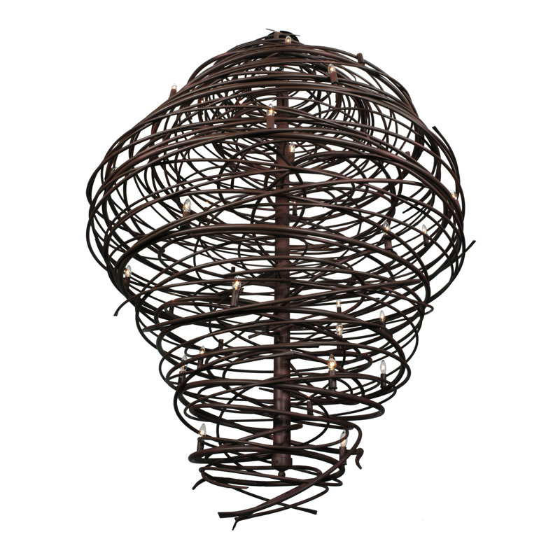 Lustre géométrique unique à 36 lumières Cyclone