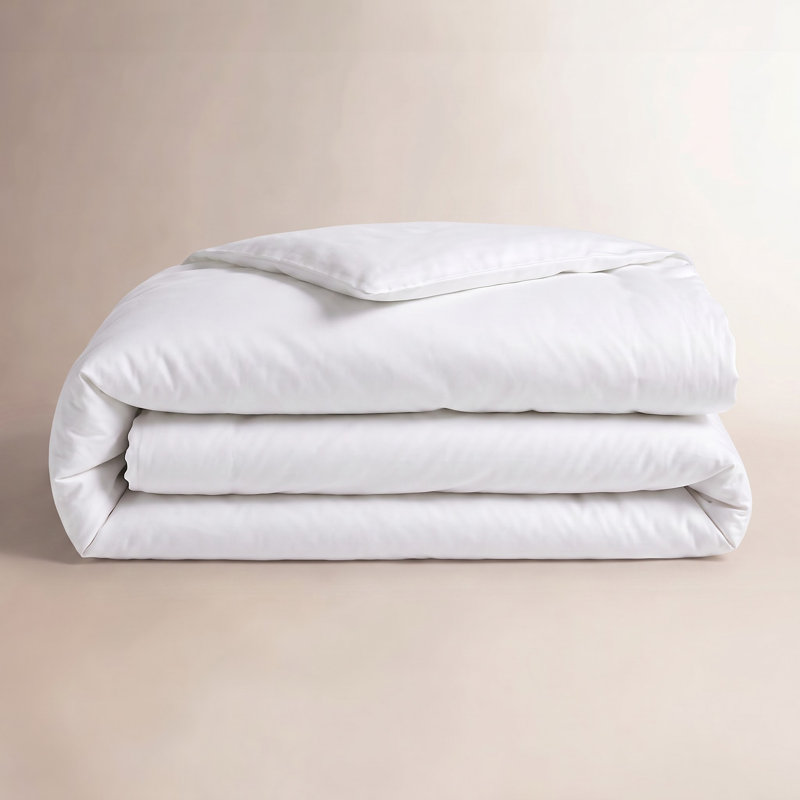 Essential Sateen Duvet Cover, Full/Queen Duvet Cover, White