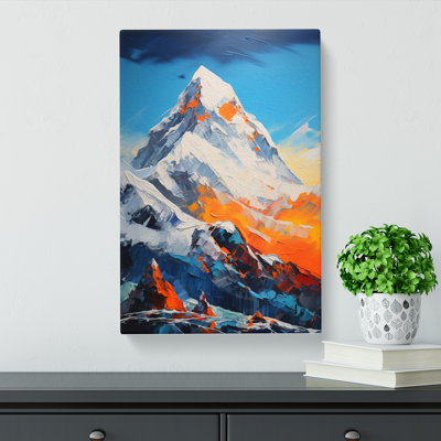 Mount Everest Action Painting - No Frame Print