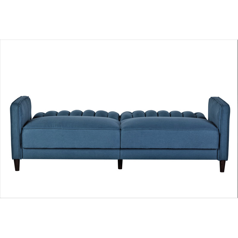 Cornell Upholstered 81'' Sofa, Ocean Blue