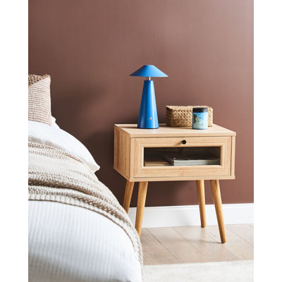 ALBANY 48cm W Manufactured Wood Bedside Table