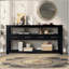 Table console moderne pour salon avec 4 tiroirs et 2 tablettes-1978452722