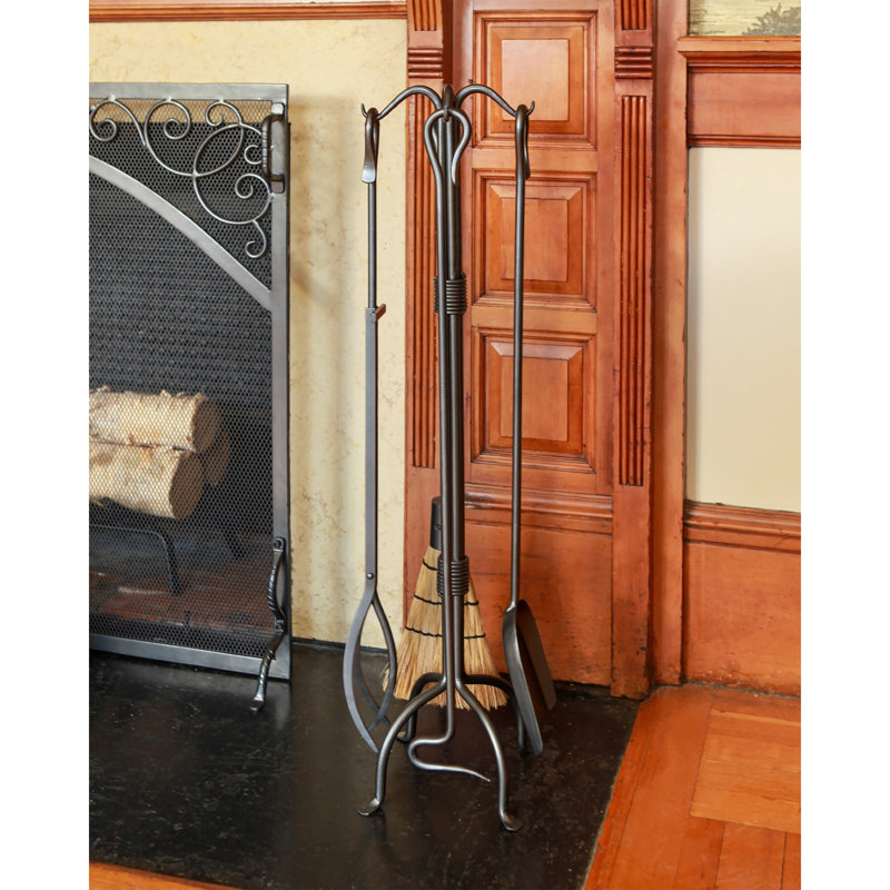 Angulo Iron Fireplace Tool Set