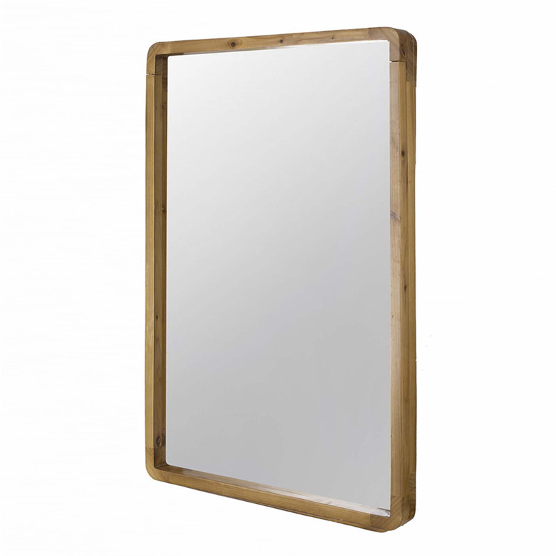 24"x36" Rectangle Wood Mirror