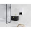 Meuble-lavabo de salle de bain moderne avec lavabo en céramique et tiroir latéral