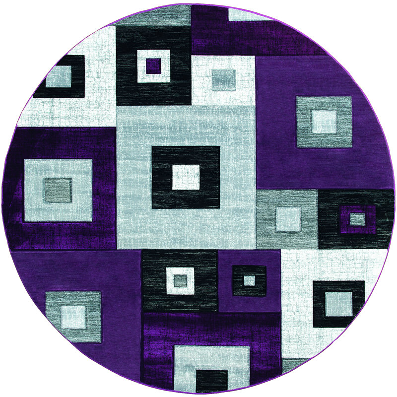 Zabala Geometric Indoor Rug, Round 7'10"